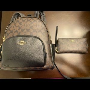 Large Court Backpack In Signature Canavas